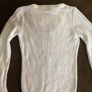 Justice Shirts & Tops - Justice Sparkly Cable Knit Light Blue Sweater Justice Shirts & Tops - Justice Sparkly Cable Knit Light Blue Sweater